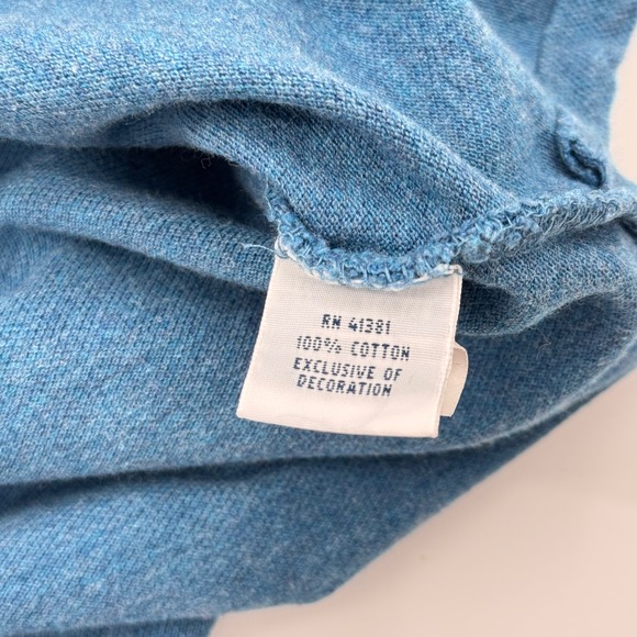 Polo Ralph Lauren Men's Long Sleeve Polo Shirt Blue Orange Logo Cotton Casual - Picture 8 of 11